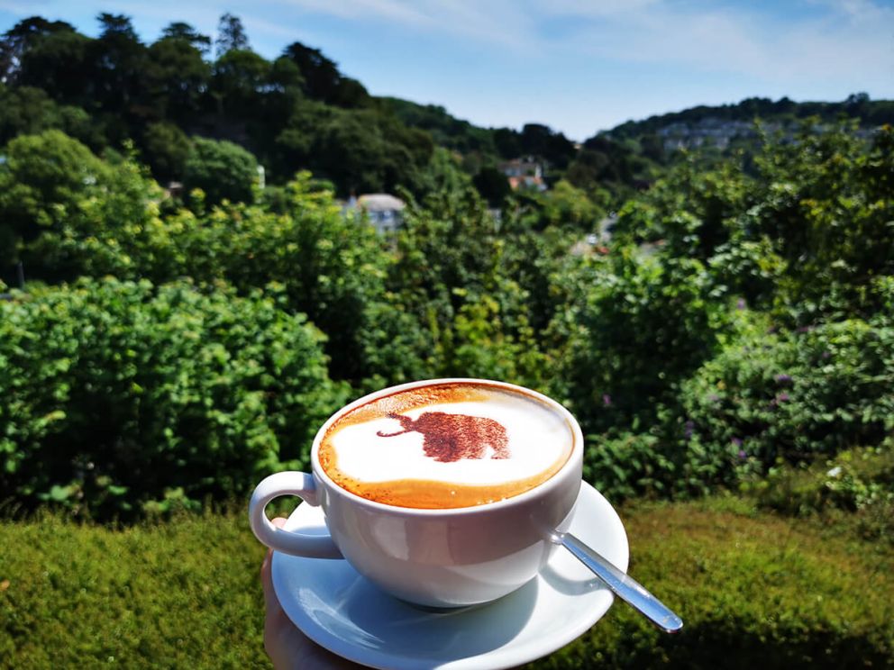 Mammoth coffee art | Kents Cavern, Torquay