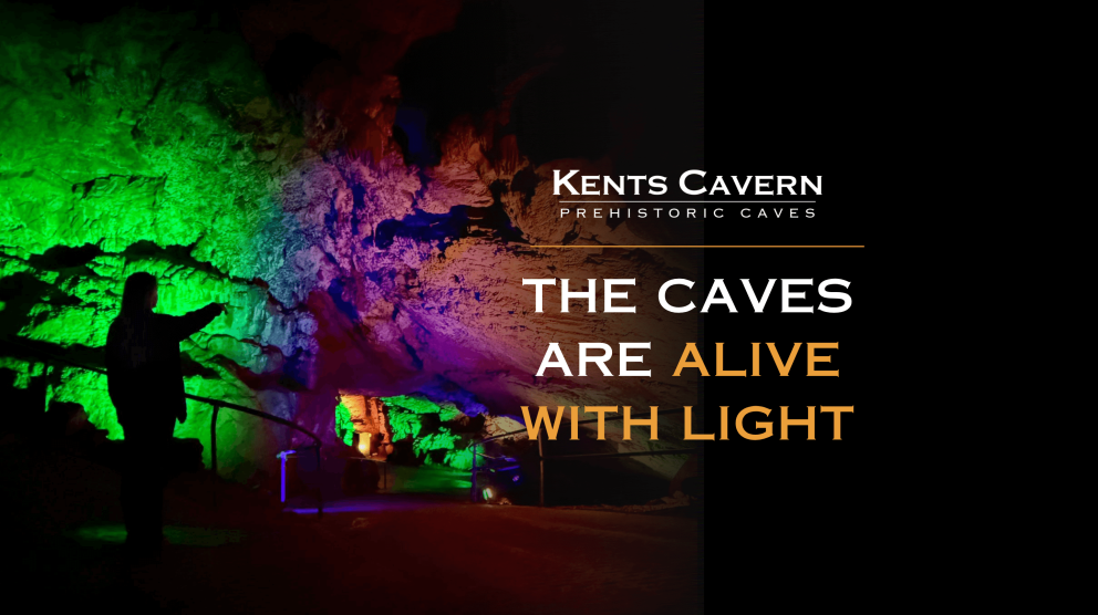 Halloween illuminations at kents cavern